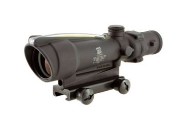 Image of Trijicon TA11F-A ACOG 3.5x35 Rifle Scope - Amber Chevron BAC .223 Flattop Reticle, Flat Top Adapter