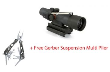 Image of Trijicon ACOG 3x30 Scope, Amber Crosshair .308 WIN Reticle w/ TA60 Mount &amp; Free Gerber Suspension MultiPlier TA33A-12-KIT