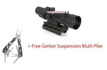 Image of Trijicon ACOG 3x30 Scope, Red Crosshair .308 WIN Reticle w/ TA60 Mount &amp; Free Gerber Multi Plier