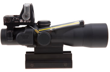 Image of Trijicon ACOG TA33 3x30mm Rifle Scope w/9.0 MOA Trijicon RMR Red Dot Sight RM05, Black, Amber Chevron .223 / 62 Grain Reticle, MOA Adjustment, 400119