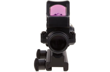 Image of Trijicon ACOG TA33 3x30mm Rifle Scope w/9.0 MOA Trijicon RMR Red Dot Sight RM05, Black, Amber Chevron .223 / 62 Grain Reticle, MOA Adjustment, 400119