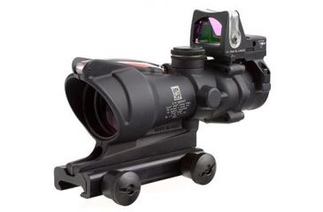 Image of Trijicon ACOG 4x32 Dual Illum. Red Crosshair .223 Ballistic Reticle w/ TA51 Mount Dual Illum. RMR 7.0 MOA Amber Dot Sight TA31RM04