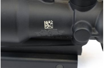 Image of Trijicon ACOG 4x32 Rifle Scope, Black w/TA51 Flattop Mount &amp; Illuminated Green Chevron BAC Reticle