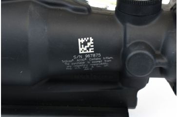 Image of Trijicon ACOG 4x32 Rifle Scope, Black w/TA51 Flattop Mount &amp; Illuminated Green Chevron BAC Reticle