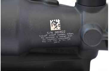 Image of Trijicon ACOG 4x32 Rifle Scope, Black w/TA51 Flattop Mount &amp; Illuminated Green Chevron BAC Reticle