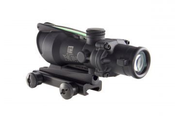 Image of Trijicon ACOG 4x32 Rifle Scope, Black w/TA51 Flattop Mount &amp; Illuminated Green Chevron BAC Reticle