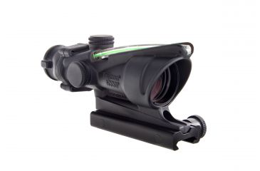 Image of Trijicon ACOG 4x32 Rifle Scope, Black w/TA51 Flattop Mount &amp; Illuminated Green Chevron BAC Reticle
