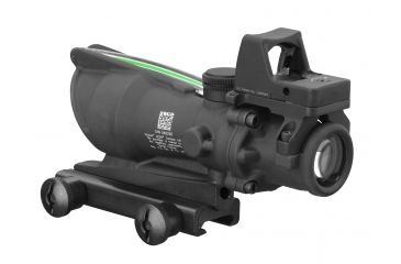 Image of Trijicon ACOG 4x32 Rifle Scope, Dual Ill Green Chevron .223 Ballistic Reticle, 4.0 MOA RMR Sight, TA51 Mount