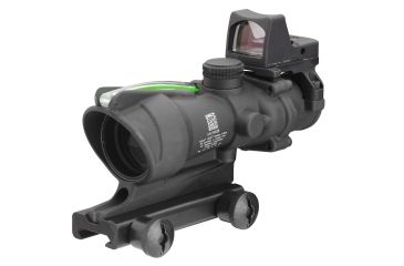 Image of Trijicon ACOG 4x32 Rifle Scope, Dual Ill Green Chevron .223 Ballistic Reticle, 4.0 MOA RMR Sight, TA51 Mount