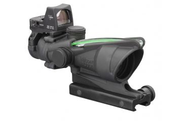 Image of Trijicon ACOG 4x32 Rifle Scope, Dual Ill Green Chevron .223 Ballistic Reticle, 4.0 MOA RMR Sight, TA51 Mount