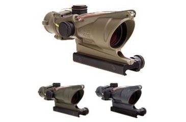 Image of Trijicon ACOG 4x32 Scope w/TA51 Mount, FDE Cerakote, OD Green Cerakote, Sniper Gray Cerakote
