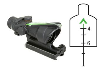 Image of Trijicon ACOG 4x32 Optical Combat Scope - Green Chevron Reticle