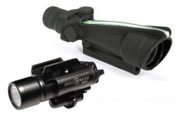 Image of Trijicon ACOG 3.5x35 Scope with Surefire Flashlight