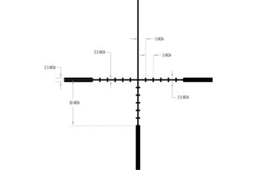 Image of Trijicon Ascent AT424 1-4x24mm Rifle Scope, 30 mm Tube, Second Focal Plane, Black, Non-Illuminated BDC Target Hold Reticle, MOA Adjustment, 2800001
