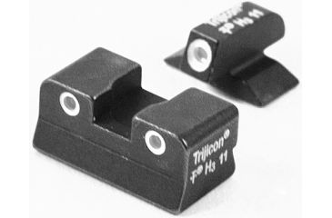 Image of Trijicon Bright &amp; Tough 3 Dot Night Set, Green Front &amp; Yellow Rear - Beretta Cougar 8000, 8040, &amp; 8045