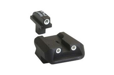 Image of Trijicon Bright &amp; Tough Colt Officers 3 Dot Green Front &amp; Yellow Novak Rear Night Sight Set