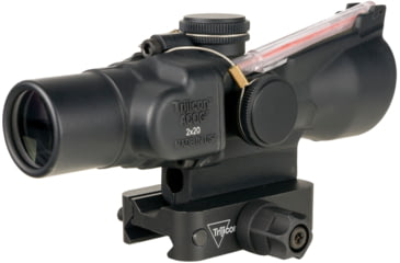 Image of Trijicon Compact Dual Illuminated ACOG Scope, 2x20mm, Red, .223 Rapid Target RTR Reticle, Matte Black, 400388