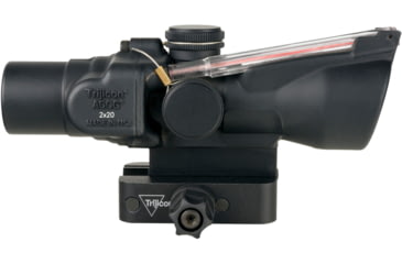 Image of Trijicon Compact Dual Illuminated ACOG Scope, 2x20mm, Red, .223 Rapid Target RTR Reticle, Matte Black, 400388