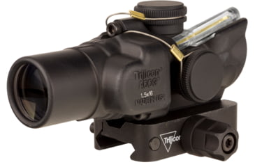 Image of Trijicon Compact Dual Illuminated Low Height Q-LOC ACOG Scope, 1.5x16S, Amber, Circle Dot Reticle, Matte Black, 400332
