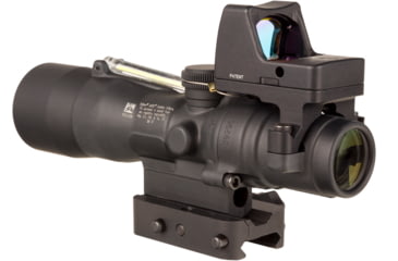 Image of Trijicon Compact Dual Illuminated Q-LOC ACOG/RMR Scope, 3x30 mm, Amber, Horseshoe Dot Reticle, Matte Black, 400395