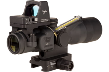 Image of Trijicon Compact Dual Illuminated Q-LOC ACOG/RMR Scope, 3x30 mm, Amber, Horseshoe Dot Reticle, Matte Black, 400395