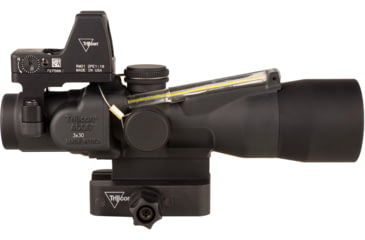 Image of Trijicon Compact Dual Illuminated Q-LOC ACOG/RMR Scope, 3x30 mm, Amber, Horseshoe Dot Reticle, Matte Black, 400395