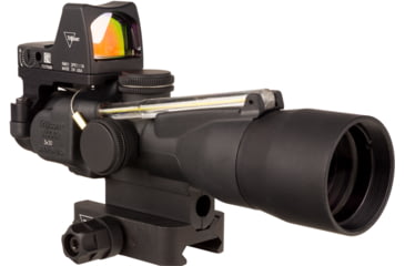 Image of Trijicon Compact Dual Illuminated Q-LOC ACOG/RMR Scope, 3x30 mm, Amber, Horseshoe Dot Reticle, Matte Black, 400395