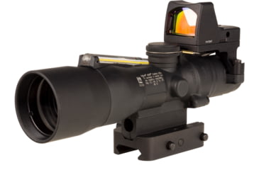 Image of Trijicon Compact Dual Illuminated Q-LOC ACOG/RMR Scope, 3x30 mm, Amber, Horseshoe Dot Reticle, Matte Black, 400395