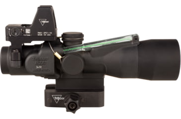Image of Trijicon Compact Dual Illuminated Q-LOC ACOG/RMR Scope, 3x30 mm, Green, Horseshoe Dot Reticle, Matte Black, 400394