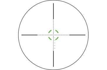 Image of Trijicon Credo CR624 1-6x24mm Rifle Scope, 30 mm Tube, First Focal Plane, Black, Green MRAD Segmented Circle Reticle, Mil Rad Adjustment, 2900024
