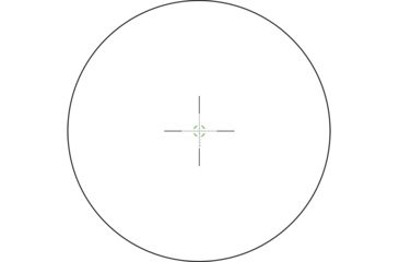Image of Trijicon Credo CR624 1-6x24mm Rifle Scope, 30 mm Tube, First Focal Plane, Black, Green MRAD Segmented Circle Reticle, Mil Rad Adjustment, 2900024