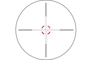 Image of Trijicon Credo CR624 1-6x24mm Rifle Scope, 30 mm Tube, First Focal Plane, Black, Red MRAD Segmented Circle Reticle, Mil Rad Adjustment, 2900023