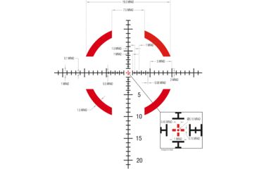 Image of Trijicon Credo CR624 1-6x24mm Rifle Scope, 30 mm Tube, First Focal Plane, Black, Red MRAD Segmented Circle Reticle, Mil Rad Adjustment, 2900023