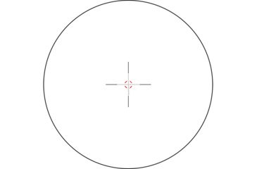 Image of Trijicon Credo CR624 1-6x24mm Rifle Scope, 30 mm Tube, First Focal Plane, Black, Red MRAD Segmented Circle Reticle, Mil Rad Adjustment, 2900023