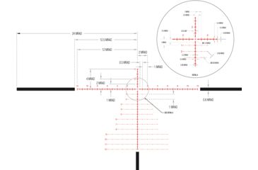 Image of Trijicon Credo CR1036 2-10x36mm Rifle Scope, 30 mm Tube, First Focal Plane, Black, Red MRAD Precision Tree Reticle, Mil Rad Adjustment, 2900038