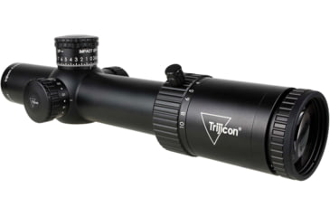Image of Trijicon Credo HX Riflescope, 1-10x28mm, 34mm Tube, First Focal Plane, Red/Green MOA Segmented Circle Enhanced Reticle, Exposed Elevation Adjuster w/Return to Zero Feature, Black, 2900049