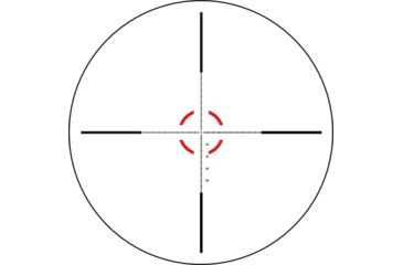 Image of Trijicon Credo HX CRHX828 1-8x28mm Rifle Scope, 34 mm Tube, First Focal Plane, Black, Green/Red MOA Segmented Circle Reticle, MOA Adjustment, 2900031