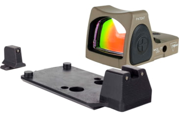 Image of Trijicon Dual Defense RMR Type 2 Reflex Red Dot Sight w/ M17/18 Mount w/ Integrated Bright&amp;Tough Optic, 1x, 3.25 MOA Reticle, FDE, RM06-C-700816