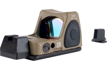 Image of Trijicon Dual Defense RMR Type 2 1x Reflex Red Dot Sight w/ M17/18 Mount, No Tritium, 1x, 3.25 MOA Reticle, FDE, RM06-C-700815