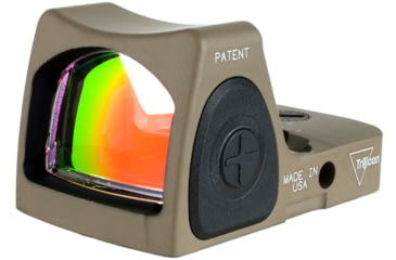 Image of Trijicon Dual Defense RMR Type 2 1x Reflex Red Dot Sight w/ M17/18 Mount, No Tritium, 1x, 3.25 MOA Reticle, FDE, RM06-C-700815