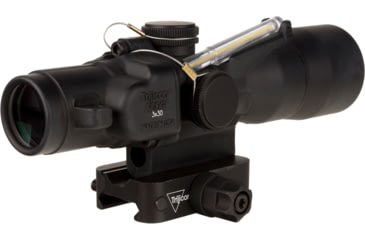 Image of Trijicon Dual Illuminated Compact ACOG Scope, 3x30 mm, .223/62gr. Amber, Chevron Reticle, Matte Black, 400363