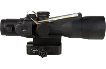 Image of Trijicon Dual Illuminated Compact ACOG Scope, 3x30 mm, .223/62gr. Amber, Chevron Reticle, Matte Black, 400363