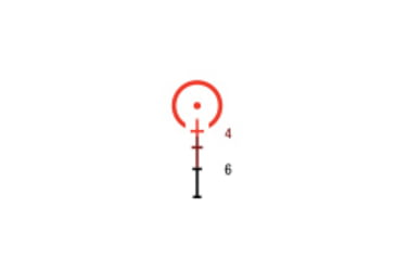 Image of Trijicon Dual Illuminated Low Height Compact ACOG Scope, 3x24 mm, Red, .223/55gr. Horseshoe Dot Reticle, Matte Black, 400354