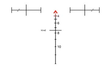 Image of Trijicon Dual Illuminated Red Chevron .308 Ballistic Reticle