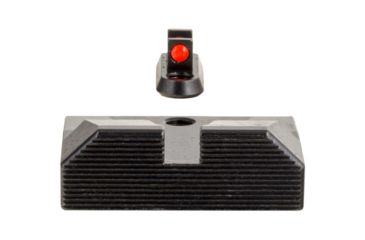 Image of Trijicon Fiber Optic Pistol Front/Rear Sight Set, Red Fiber Stick, CZ P-10/P-10C, Black, 601065