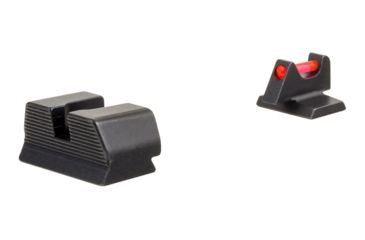Image of Trijicon Fiber Optic Pistol Front/Rear Sight Set, Red Fiber Stick, FNS-40/FNX-40/FNP-40, Black, 601068