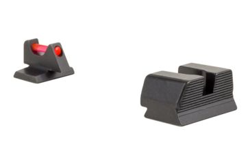 Image of Trijicon Fiber Optic Pistol Front/Rear Sight Set, Red Fiber Stick, FNS-40/FNX-40/FNP-40, Black, 601068