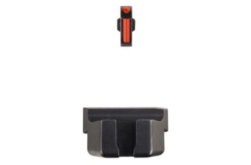 Image of Trijicon Fiber Optic Pistol Front/Rear Sight Set, Red Fiber Stick, Glock 42/43, Black, 601029