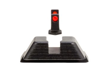 Image of Trijicon Fiber Optic Pistol Front/Rear Sight Set, Red Fiber Stick, Glock 42/43, Black, 601029