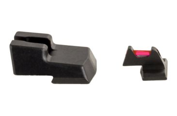 Image of Trijicon Fiber Optic Pistol Front/Rear Sight Set, Red Fiber Stick, H&amp;K .45/.45Tactical, Black, 601044